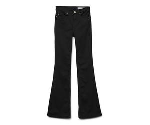 Vero Moda Female Rilasciato VMFLASH Mid Rise Jeans Rilasciato, Nero, (M) W x 30L