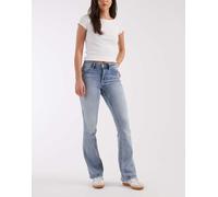 Vero Moda - Flash - Jeans a zampa a vita medio alta lavaggio blu chiaro M