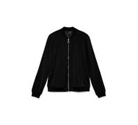 VERO MODA Giacca Blouson Sartoriale con Colletto Volante a Zip - Giacca Leggera e Versatile, Colore:Nero, Taglia:XS