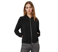 VERO MODA Giacca Blouson Sartoriale con Colletto Volante a Zip - Giacca Leggera e Versatile, Colore:Nero, Taglia:XS