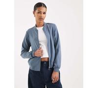 Vero Moda - Giacca bomber leggera color blu Cina con zip sul davanti L