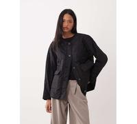 Vero Moda - Giacca corta trapuntata a cipolla nera con tasche-Nero 2XL