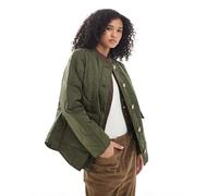 Vero Moda - Giacca corta trapuntata a cipolla verde con tasche XS