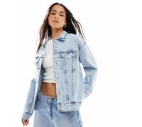 Vero Moda - Giacca di jeans oversize azzurro slavato-Blu XL