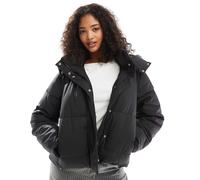 Vero Moda - Giacca imbottita corta nera spalmata-Nero S