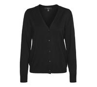 VERO MODA Vmsilje Ga Noos-Cardigan con Scollo a V Maglione, Nero, XL Donna
