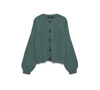 VERO MODA LS O-Neck Vmlea Noos - Cardigan con Collo Rotondo, balsamo Verde, S da Donna, Balsamo Verde, S