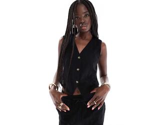 Vero Moda - Gilet sartoriale nero in coordinato M