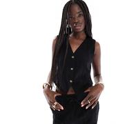 Vero Moda - Gilet sartoriale nero in coordinato XXS