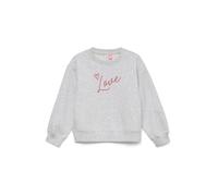 Vero Moda Girl Felpa 'VMTINA' grigio sfumato / rosa Bambini Vero Moda Girl 158-164