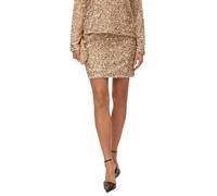 Vero Moda gonna corta con paillettes beige
