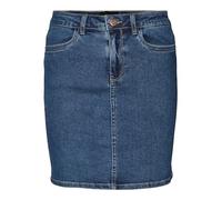 VERO MODA Gonna in Denim Casual Donna - Gonna di Jeans Informale, Vita Alta, sopra al Ginocchio, Colore:Blu, Taglia:L