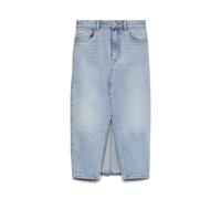 VERO MODA Gonna in Denim Lunghezza al Polpaccio con Spacco 5 Tasche Maxi Skirt, Colore:Azzurro, Taglia:XS