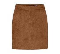 VERO MODA Gonna Mini in Velluto a Coste Stretch, Elegante e Comoda Lady Velvet Miniskirt Pencil Skirt in Stretch Fabric., Colore:Marrone Medio, Taglia:XL