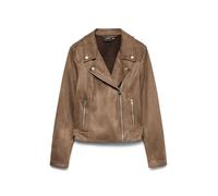 Vero Moda - Vmjose Short Faux Suede Jacket Ga Noos Marrone - Abbigliamento S Marrone