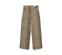 Vero Moda - VMTESSA HR WIDE STRETCH AOP JEANS NOOS Marrone - Abbigliamento 25 X 30 Marrone