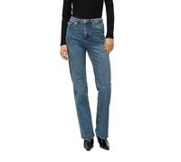 VERO MODA Jeans Larghi da Donna, Denim Blu Medio. Dettagli: Stampato, 30W x 32L