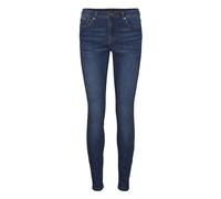 VERO MODA TALL VMTANYA MR S Piping J VI369 GA TLL Noos Jeans, Dark Blue Denim, M / 36L Donna