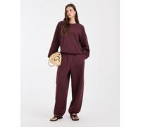 Vero Moda - Joggers oversize a palloncino bordeaux in coordinato-Rosso XS