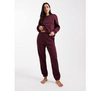 Vero Moda - Joggers oversize bordeaux con fondo elasticizzato in coordinato-Rosso XL