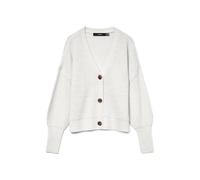 Vero Moda - Cardigan color crema pesante a coste con bottoni-Bianco M