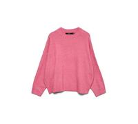 Vero Moda Maglione Vmboom LS O-Neck Noos – morbido, scollo a O, Rosa Cosmo XS