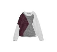 VERO MODA LS O-Neck Vmkeisa-Pullover con Scollo Rotondo, Chiaro Grigio Melange, XS Donna