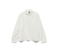 VERO MODA LS Shirt Vmtrine-Maglietta Wvn Ga Noos, Bianco, M Donna