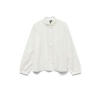 VERO MODA LS Shirt Vmtrine-Maglietta Wvn Ga Noos, Bianco, S Donna