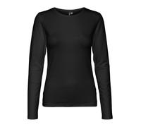 Vero Moda Maglia a Maniche Lunghe da Donna Vmlulu LS O-Neck Jrs Ga Noos, Nero, L