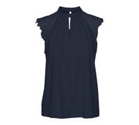 VERO MODA Maglia da Donna Senza Maniche Lace, Blazer Blu Marine, L