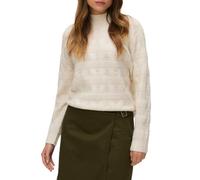 Vero Moda maglia dolcevita a trecce melange panna