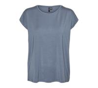 Vero Moda Maglietta da Donna Vmava Plain SS Top Gajrs Noos, Blu Porcellana, M