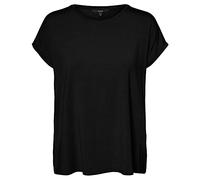Vero Moda Maglietta da Donna Vmava Plain SS Top Gajrs Noos, Nero, XS