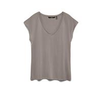 VERO MODA Maglietta da Donna Vmfilli SS con Scollo a V Noos, Moon Rock, XS