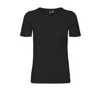 Vero Moda Maglietta da Donna Vmlulu SS Top Jrs Ga Noos, Nero, S