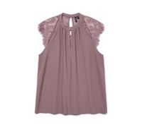 Vero Moda Maglietta da Donna Vmmilla SL Lace Tee Ga Noos, Nostalgia Rose, S