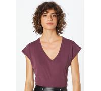 VERO MODA Vmfilli-Maglietta con Scollo a V Ga Noos T-Shirt, Winetasting, M Donna