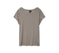 Vero Moda - T-shirt oversize color pietra lunare-Grigio XS