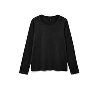 Vero Moda - T-shirt a maniche lunghe comoda nera-Nero S