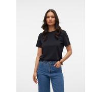 VERO MODA Vmpaulina SS-Maglietta Ga Jrs Noos T-Shirt, Nero, L Donna