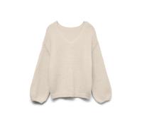VERO MODA Maglione a maniche lunghe con scollo a V V VERO MODA 2 Way crema