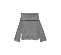 VERO MODA Maglione da Donna VMERA, Melange Grigio Medio, S