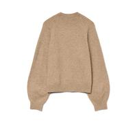 VERO MODA Maglione da Donna Vmleaf LS High Neck Ent, Silver Mink/Dettagli: mélange, S