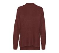 VERO MODA Maglione da Donna Vmlefile Oversize Boxy Blouse Noos, Mattone Fired, Dettaglio: mélange, L