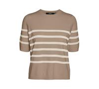 VERO MODA Maglione da Donna VMSABA, Silver Mink/Stripes:w Birch, S