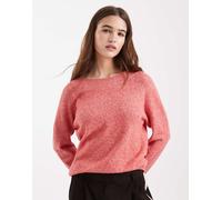 Vero Moda - Maglione lavorato color rosso high risk con scollo rotondo L