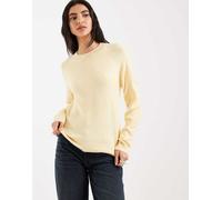 Vero Moda - Maglione lavorato con scollo rotondo giallo oro mélange XS