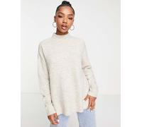 Vero Moda - Maglione lungo color panna-Bianco M
