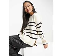 Vero Moda - Maglione monocromatico a righe-Multicolore 2XL